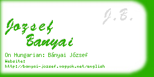 jozsef banyai business card